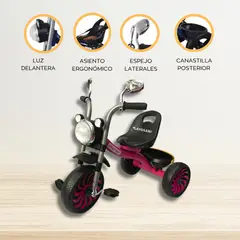 CONFORT KID'S - Triciclo Chavito para Niños «HARLEY» Pink