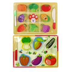 GENERICO - Juego Didáctico Rompecabezas Fruta Partida Aleatorio