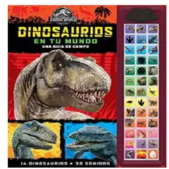 JURASSIC PARK - Libro interactivo Jurasic World con sonidos Dinosaurios en tu Mundo