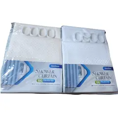 GENERICO - Cortina de Ducha Impermeable de Poliéster Beige 180x180 cm