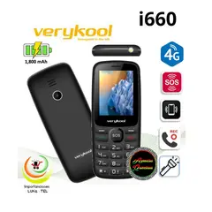 VERYKOOL - CELULAR BASICO i660 4G DUAL SIM -NEGRO