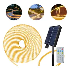 OEM - Tira Led Solar Exterior 10m Con Sensor Automático