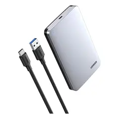UGREEN - Case USB-C 3.1 De Aluminio Para Disco 2.5 Sata Ssd Hdd Ps4 Xbox