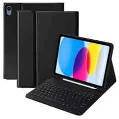 GENERICO - FUNDA SMART COVER CON TECLADO TOUCH PARA IPAD 10TH109A1611VA 11 NEGRO