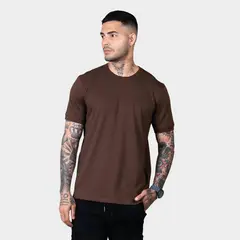 PAPIROS DENIM - Polo Básico para Hombre Cuello Redondo 100% Algodón Jersey
