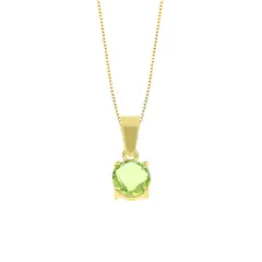 BALIQ - Collar Peridoto Cushion Oro 18K