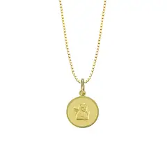 BALIQ - Collar Ángel Pensador Oro 18K