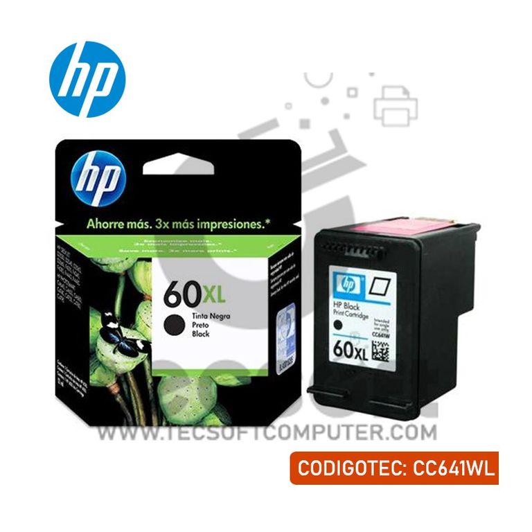 Cartucho HP 60XL Negro ORIGINAL