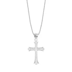 BALIQ - Collar Cruz Barroca Plata 925