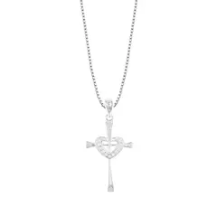 BALIQ - Collar Cruz Divina Plata 925