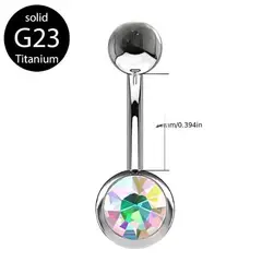 GENERICO - Piercing para el ombligo - Color transparente sirena