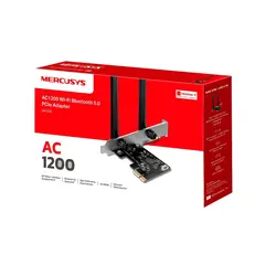 MERCUSYS - Adaptador Wi-Fi AC1200 con Bluetooth 50 tarjeta PCIe para