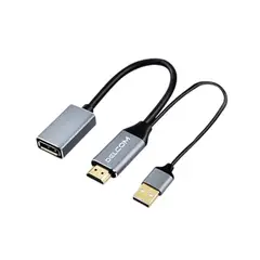 GENERICO - Adaptador Hdmi A Displayport 4K 60Hz Delcom - Conector Usb-A Para Alta Definición Y Veloci