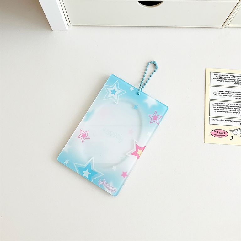 HOLDER ACRILICO ESTRELLAS CELESTE