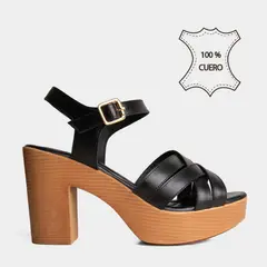 TOP MODEL - Sandalias Casuales Mujeres Tmo-Bk00002 Cuero