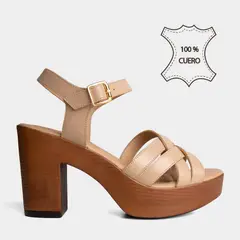 TOP MODEL - Sandalias Casuales Mujeres Tmo-Bk00002 Cuero