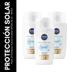 GENERICO - Pack x3 Protector Facial Invisible SPF50 40 ml - NIVEA