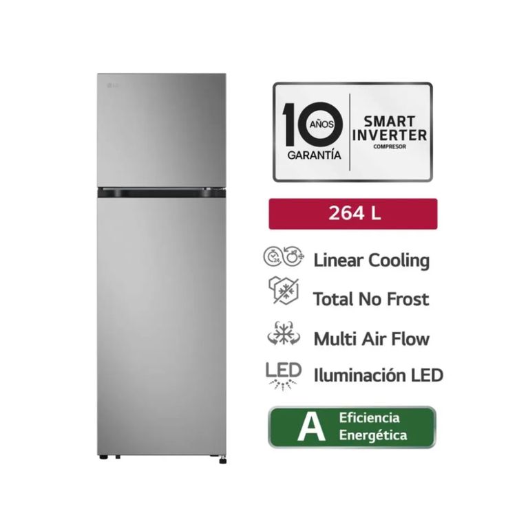 Refrigeradora Top Freezer 264 LT LinearCooling Multi-Air Flow VT26BPY Plateada