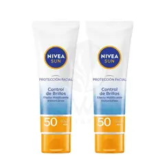 GENERICO - Pack x2 Protector Facial SPF50 Control Brillo 50 ml - NIVEA