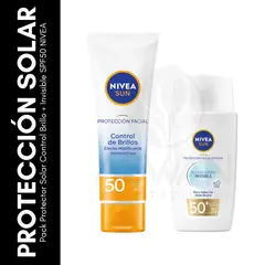 GENERICO - Pack Protector Solar Control Brillo + Invisible SPF50 NIVEA