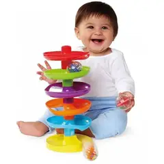 GENERICO - JUGUETE TORRE PELOTAS 9 PISOS TOBOGAN ESTIMULACION NIÑOS