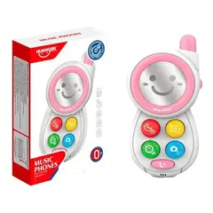 HUANGER - Juguete Celular Didáctico Musical HE0512 Rosado