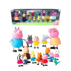 PEPPA PIG - Set De 15 Personajes Familia y Amigos