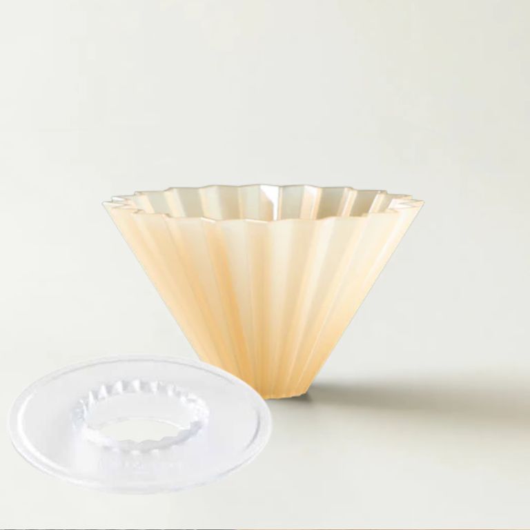 DRIPPER RESINA MODELO ORIGAMI BEIGE