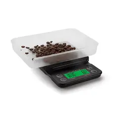 GENERICO - Balanza digital con temporizador gramera BLACK Wallace