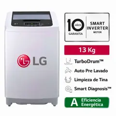 LG - Lavadora 13kg Smart Motion Inverter Carga Superior WT13DPBK