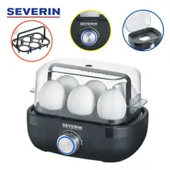 SEVERIN - Hervidor de Huevos EK 3166 con Control de Cocción
