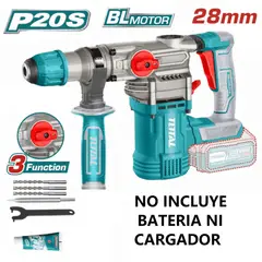 TOTAL TOOLS - Rotomartillo Sds Plus + 28mm 20v 4.5juls Industrial Solo Cabezal