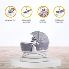 TINY LOVE - Silla Mecedora 3 en 1 «COZY ROCKER NAPPER» Heather Grey
