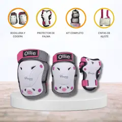 OLLIE - Set Protector Para Niña »LILA» GRIS