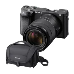 SONY - Camara A6400 con 18-135mm f35-56 II Gratis Estuche + Mem64GB