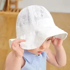 KAST PE - Sombrero Amira de broderie 50cm: para niñas de 9 meses a 2 años