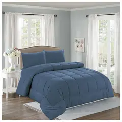 CASATEX - EDREDÓN TELA CON TELA COLOR ENTERO EN 2 PLZ