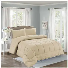 CASATEX - EDREDÓN TELA CON TELA COLOR ENTERO EN 2 PLZ