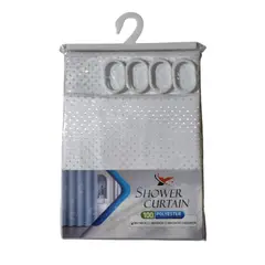 GENERICO - Cortina de baño para ducha 180x180cm - BLANCO