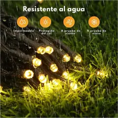 ARTEZA - Luces Navideñas Solares 9 Metros Con Control Y 100 Led Amarillo