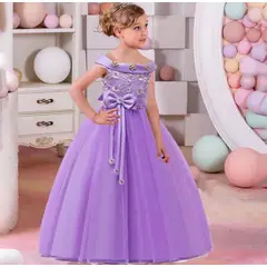 GENERICO - Vestido Niña Princesa Lila Talla 10