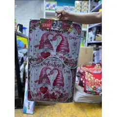 GENERICO - Juego x3 de tapete de baño navideño con estampado para inodoro