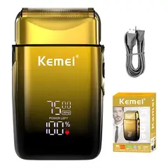 OEM - Afeitadora Eléctrica Kemei Km-tx10 Dorada Recargable