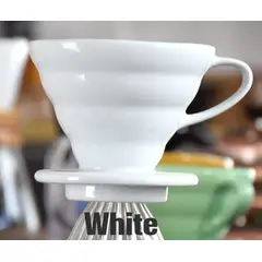 GENERICO - Dripper V60 de Cerámica 2 -4 Tazas BLANCO