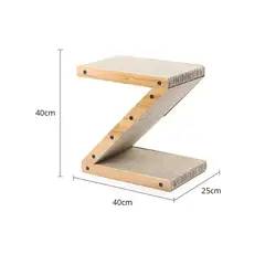 TUPET SHOP - Rascador Z Balance para Gatos – Mueble 2 en 1 para Rascar y Descansar