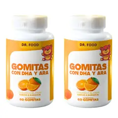 GENERICO - Combo Gomitas Sabor a Naranja con DHA y ARA