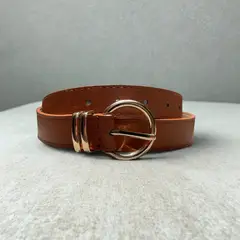 KAST PE - Cinturón Correa Dobble CAMEL para Mujer