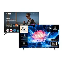 TCL - PACK TELEVISOR QLED 75 UHD 4K 75T6C + TELEVISOR BLACKLINE LED 32 HD BL32-T3000HD