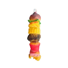 GENERICO - Juguete de goma para perros brocheta