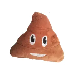 GENERICO - Juguete de tela emoji popó corazón para perros con sonido